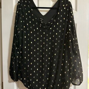 Torrid Half Moon 2X Women’s Blouse Balloon Sleeve
